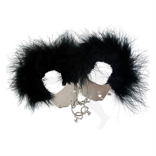 Esposas de peluche color negro